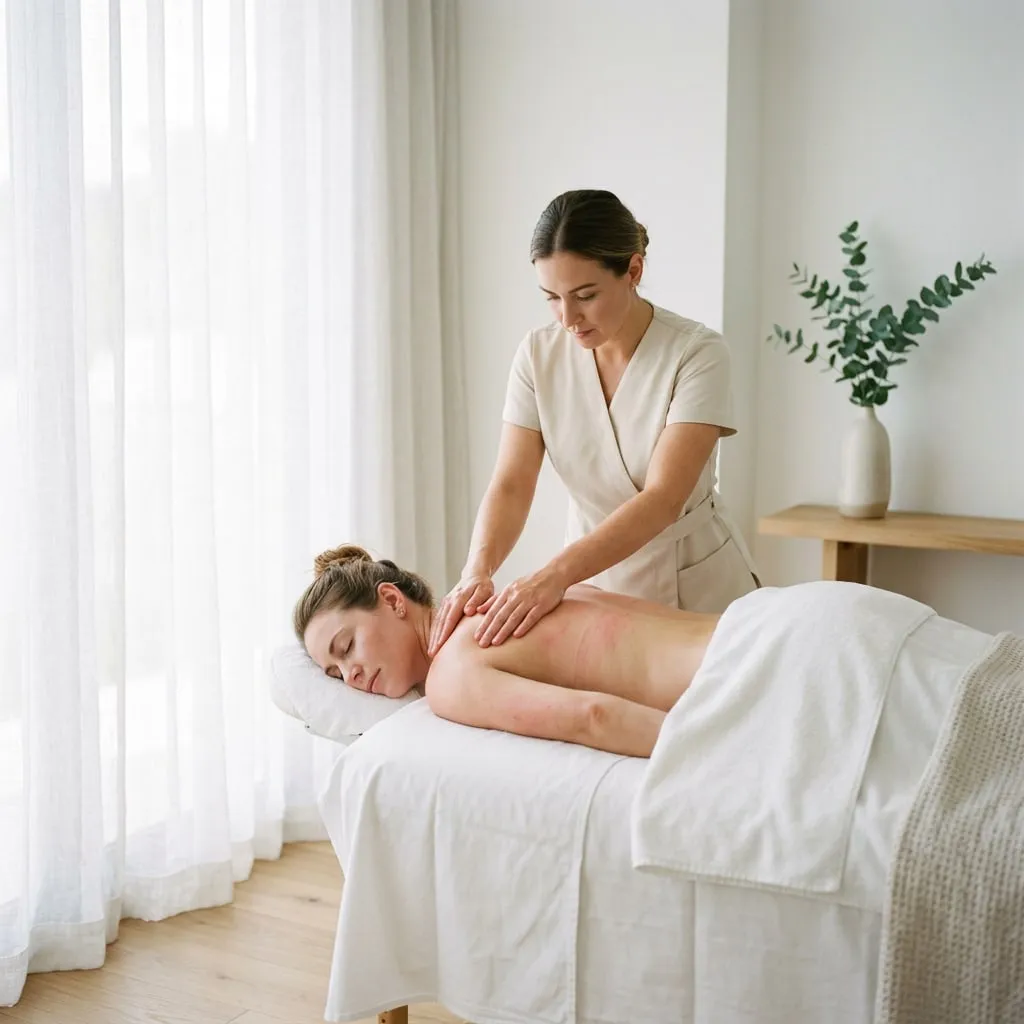 Deep Tissue Massage session at Harbor Wellness Massage in San Carlos
